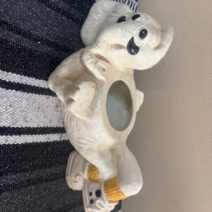 Charming Cream Elephant Candle Holder